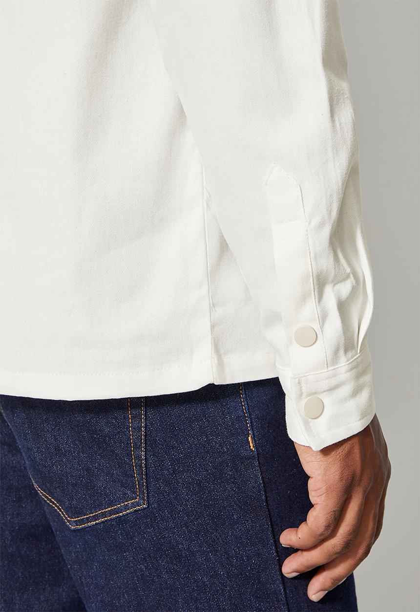 Superbalist - Regular fit double pocket utility shirt - white