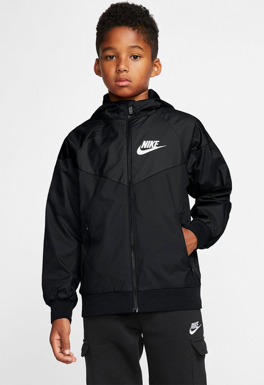 Nike - B nsw wr jkt hd- black & white