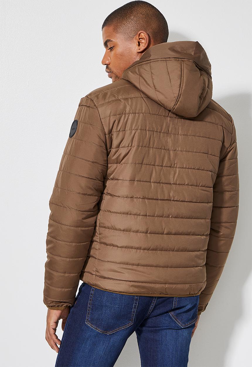 Superbalist - Hobbs hooded puffer jacket - brown