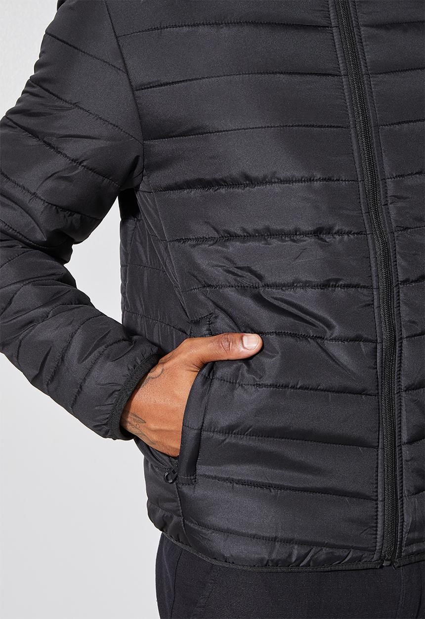 Superbalist - Hobbs hooded puffer jacket - black
