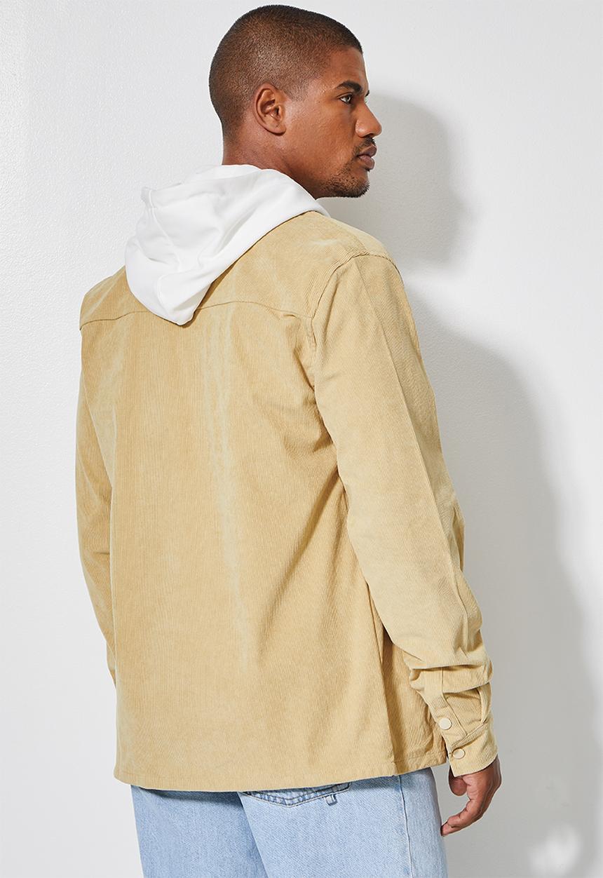 Superbalist - Regular fit corduroy overshirt - beige