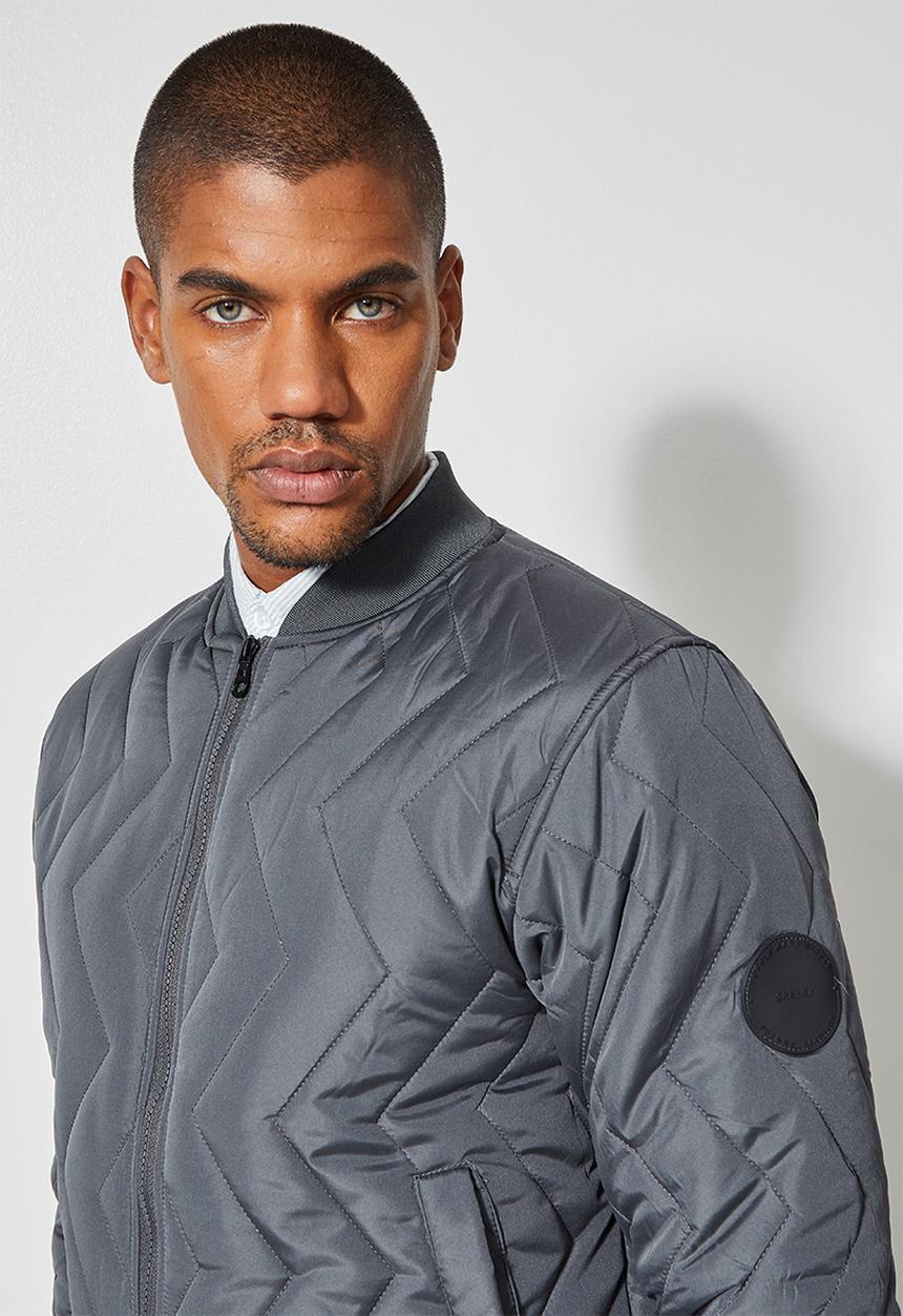 Superbalist - Nevada quilted bomber - charcoal grey