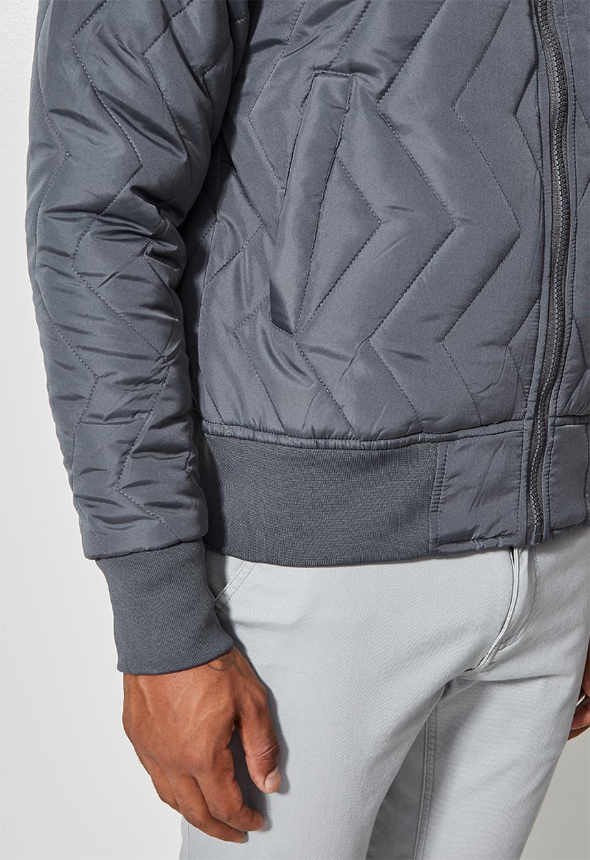 Superbalist - Nevada quilted bomber - charcoal grey