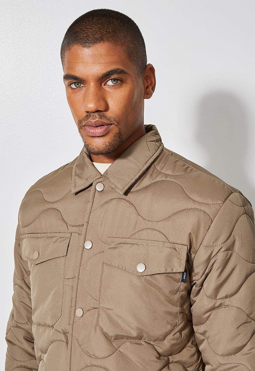 Superbalist - Rowley quilted utility jacket - taupe