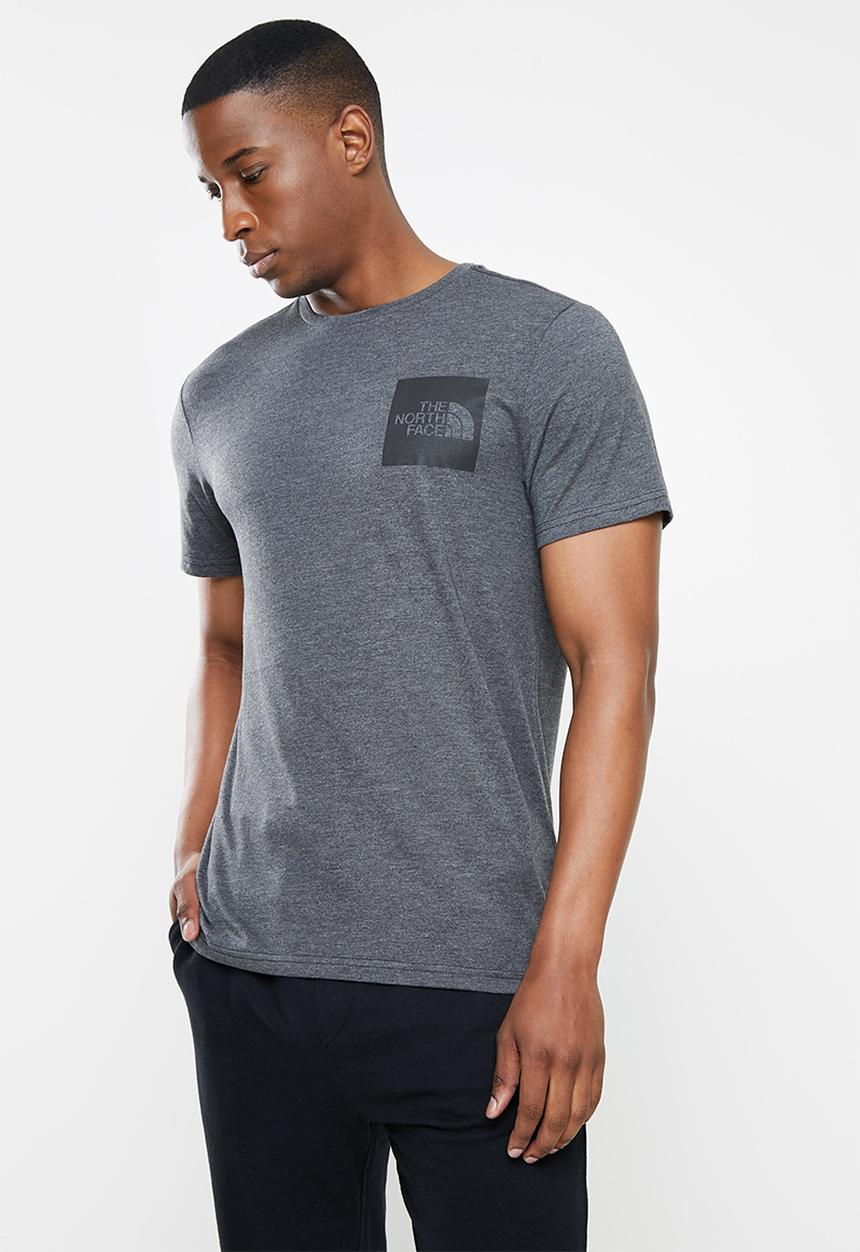 The North Face - M short sleeve fine tee - medium grey heather