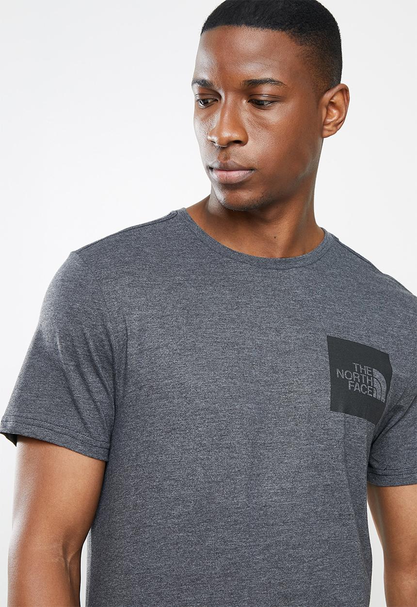 The North Face - M short sleeve fine tee - medium grey heather