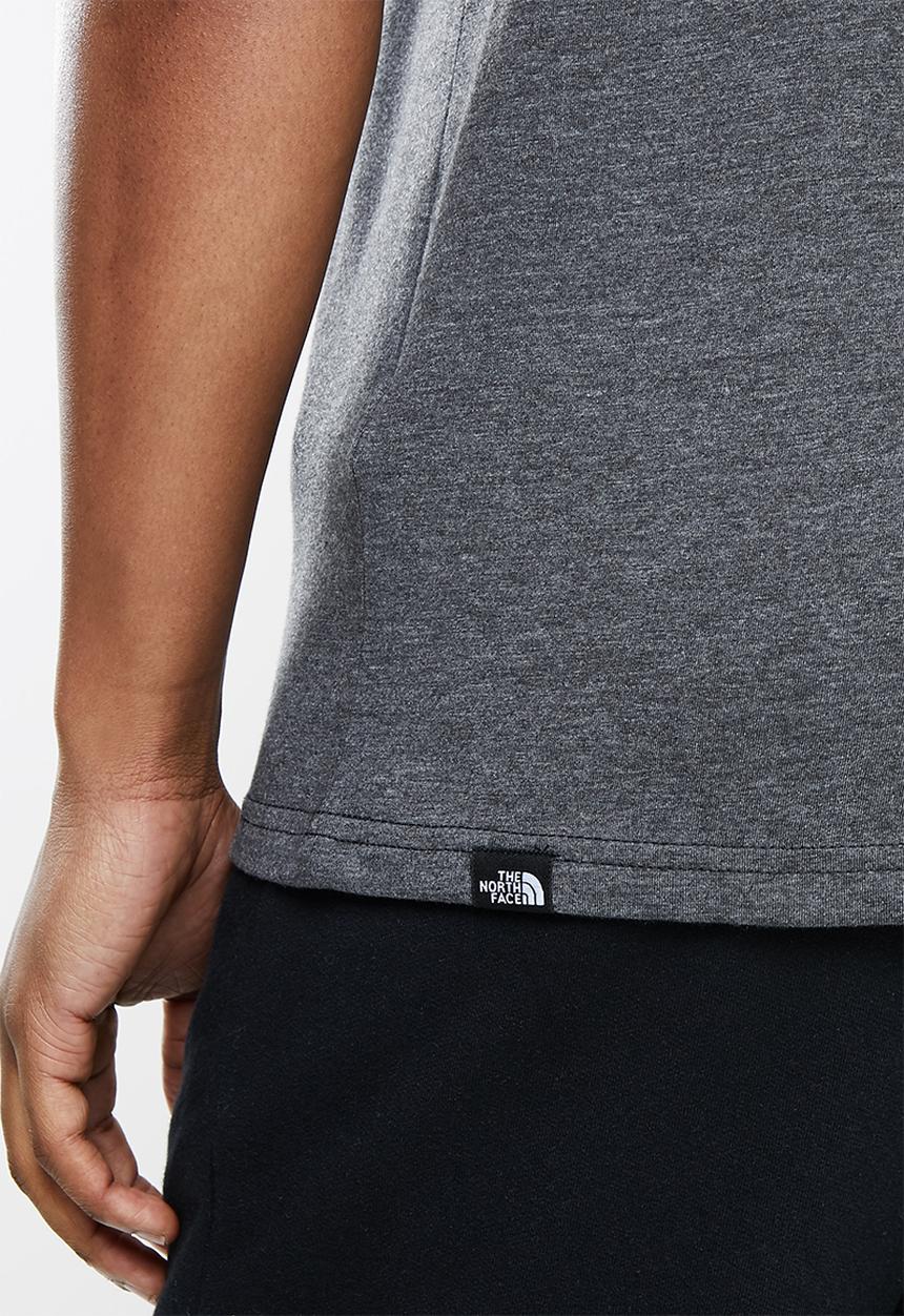 The North Face - M short sleeve fine tee - medium grey heather