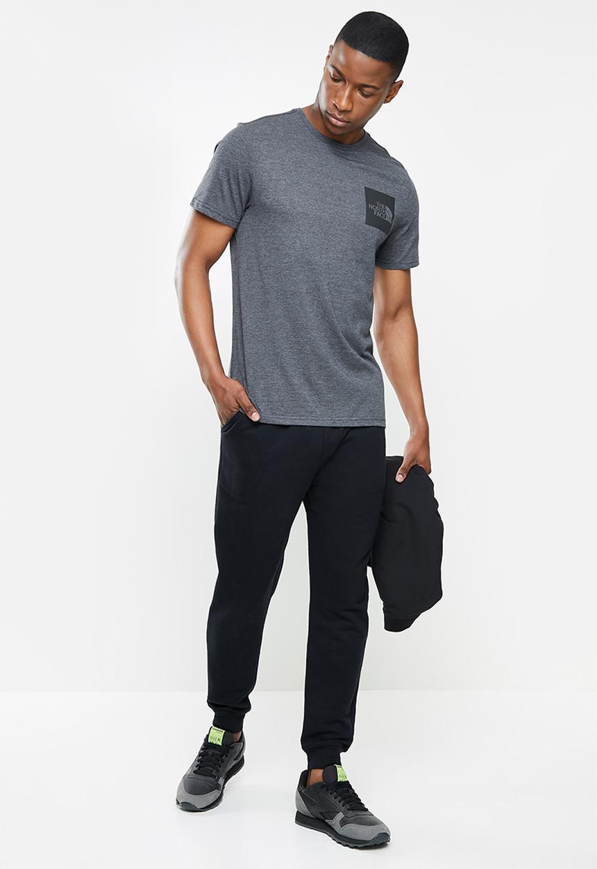 The North Face - M short sleeve fine tee - medium grey heather