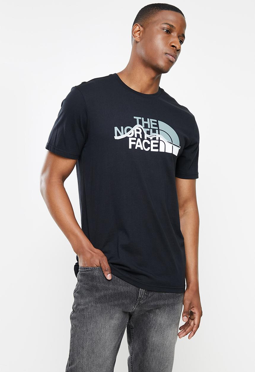 The North Face - M short sleeve mountain line tee - black