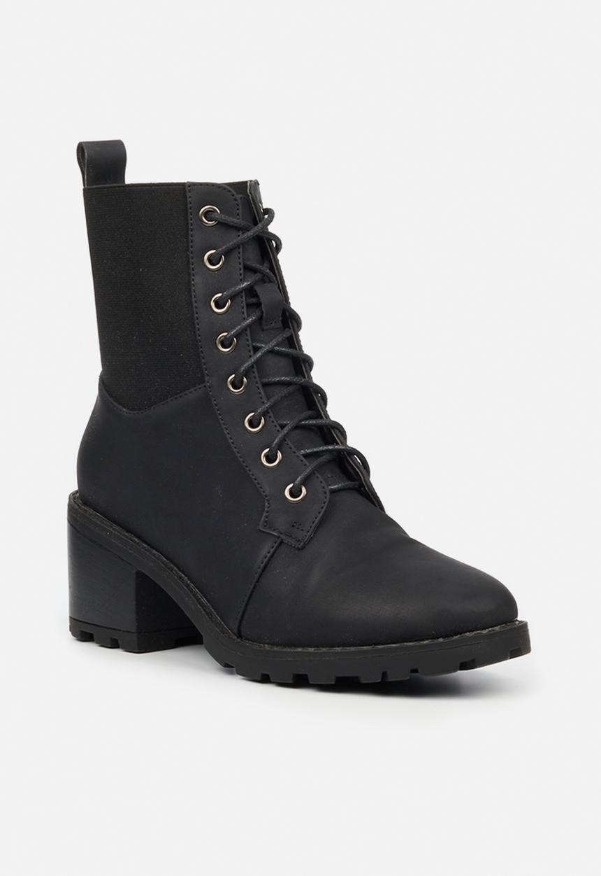Butterfly Feet - Kylah 1 lace up ankle boot - black