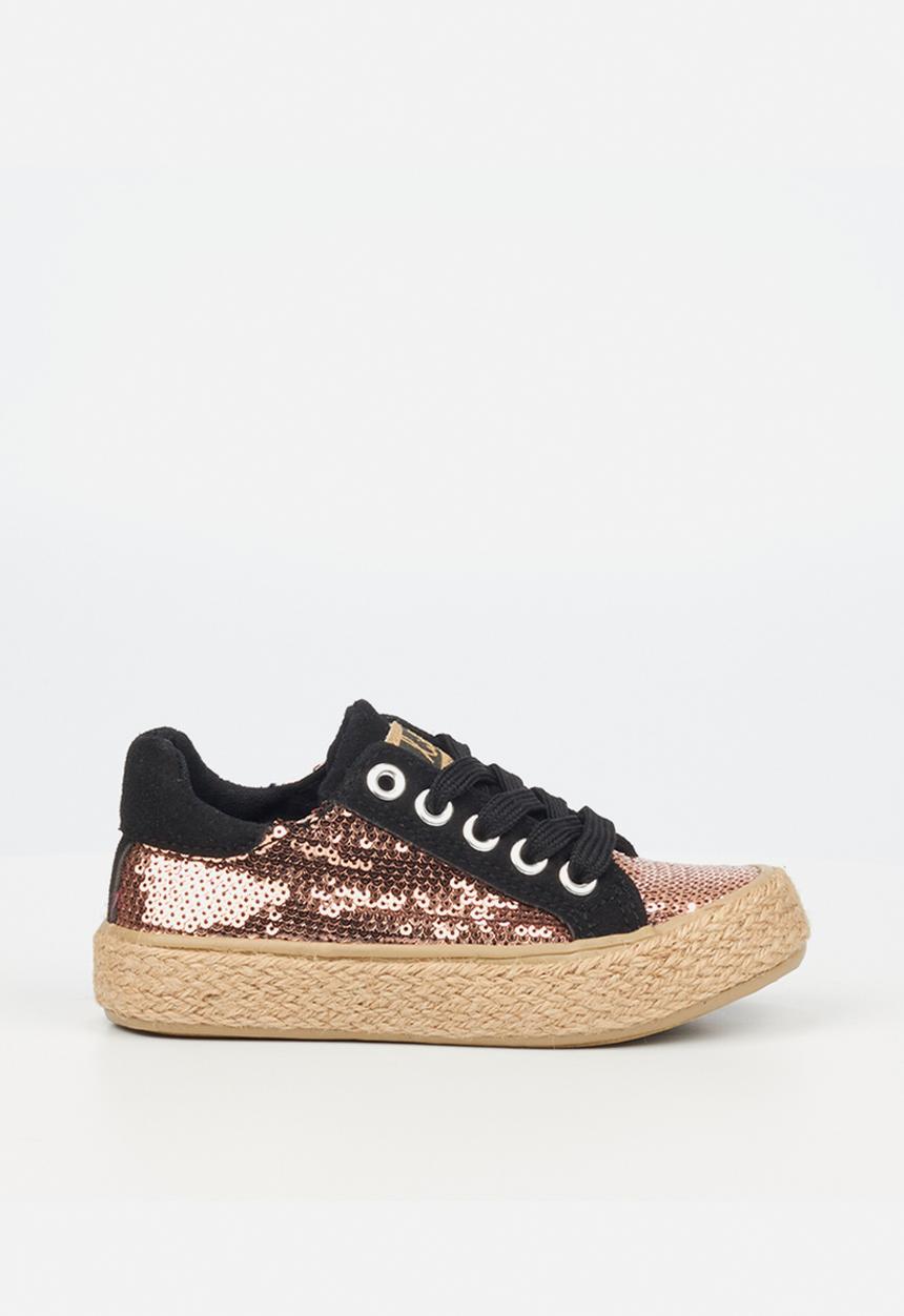 Little Miss Black - Republica girls sneaker - black