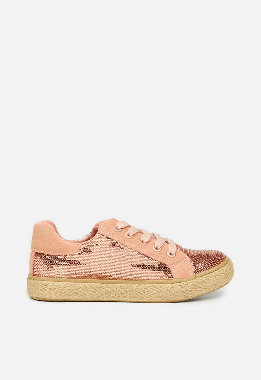 Little Miss Black - Republica girls sneaker - pink