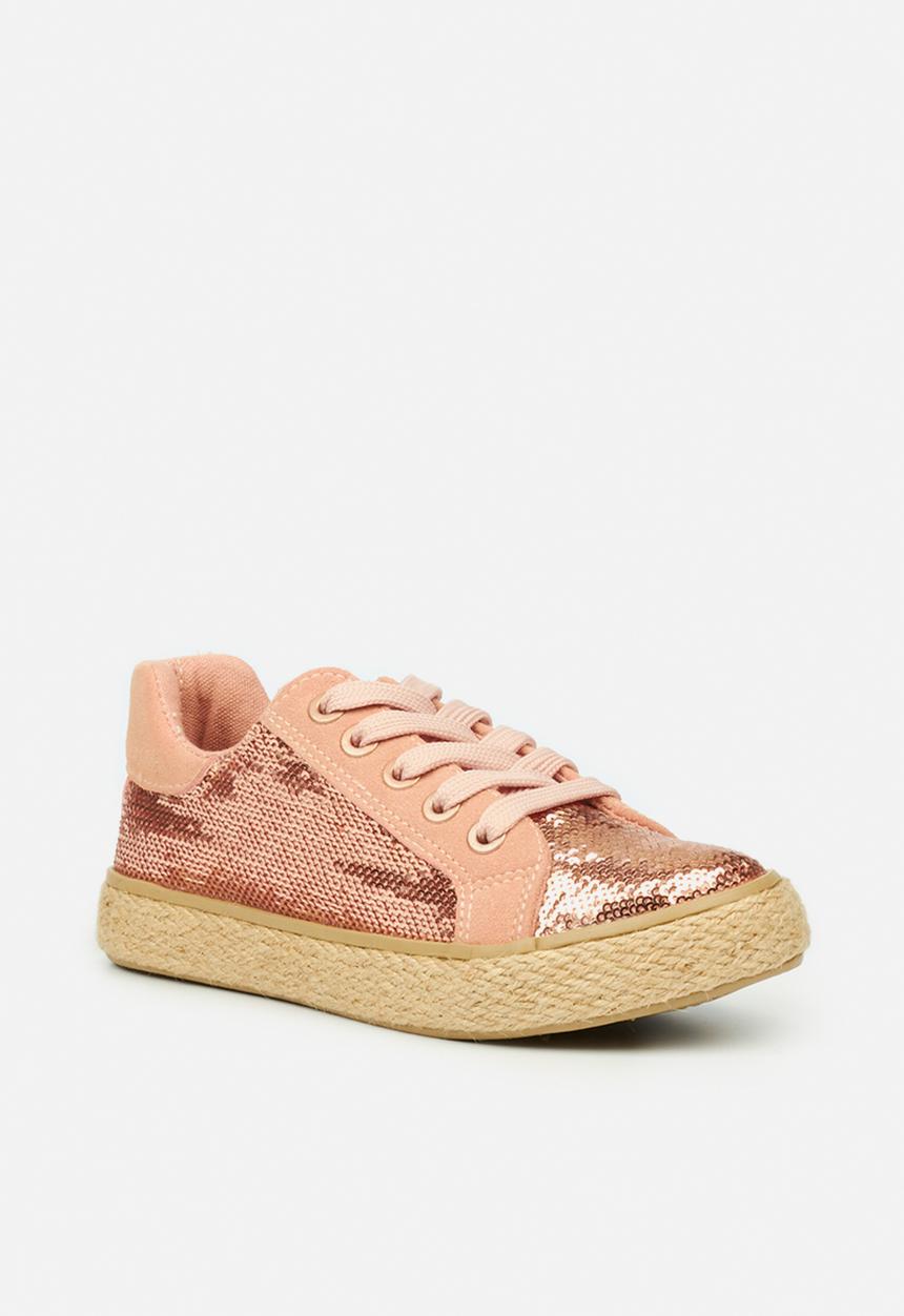 Little Miss Black - Republica girls sneaker - pink