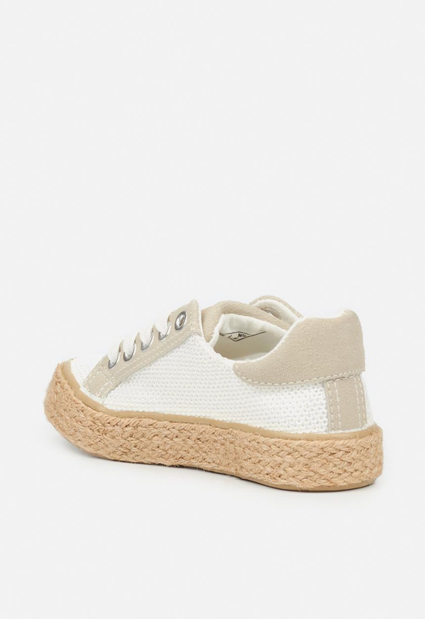 Little Miss Black - Republica girls sneaker - white