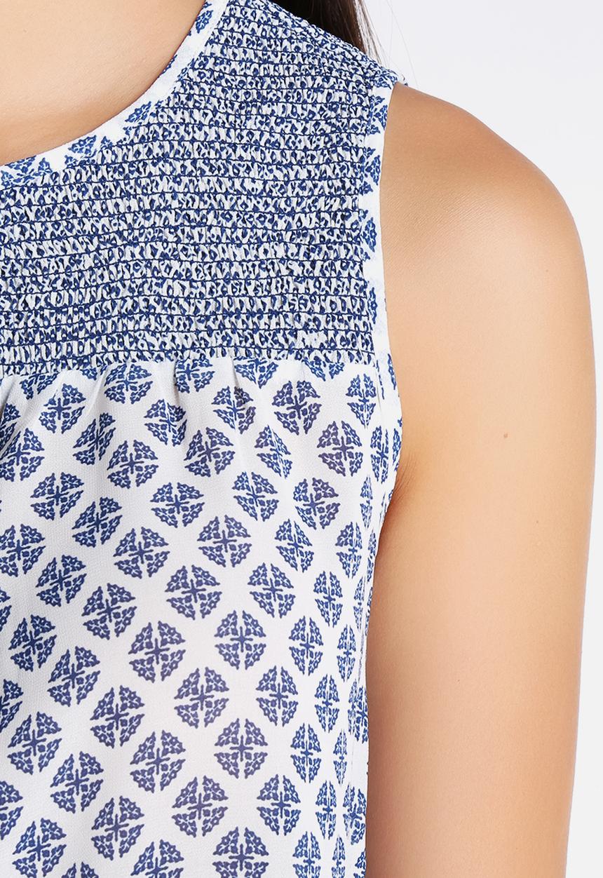 New Look - Short Sleeve Jade Tile Mix & Match Gypsy Top