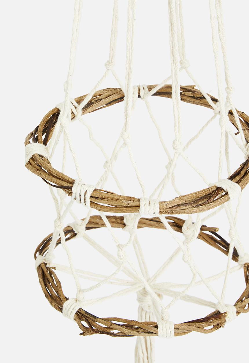 Macrame & Co - Meja macrame hanging planter - natural