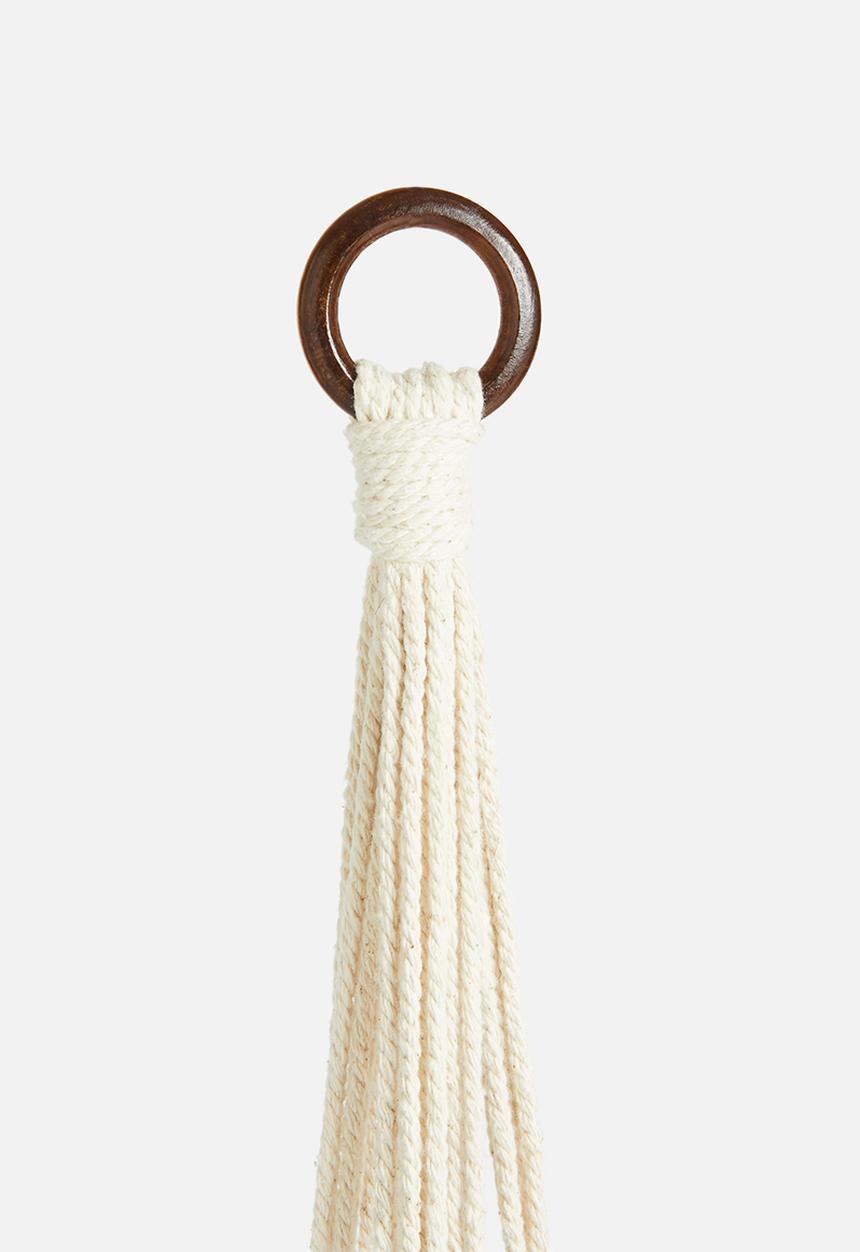 Macrame & Co - Bree macrame hanging planter - natural