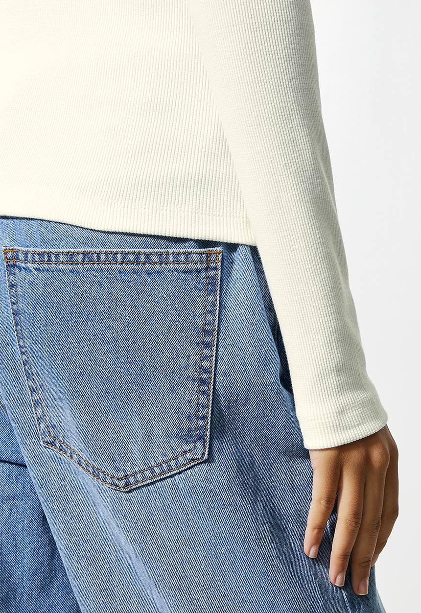 Superbalist - 2 Pack poloneck rib top - black & white