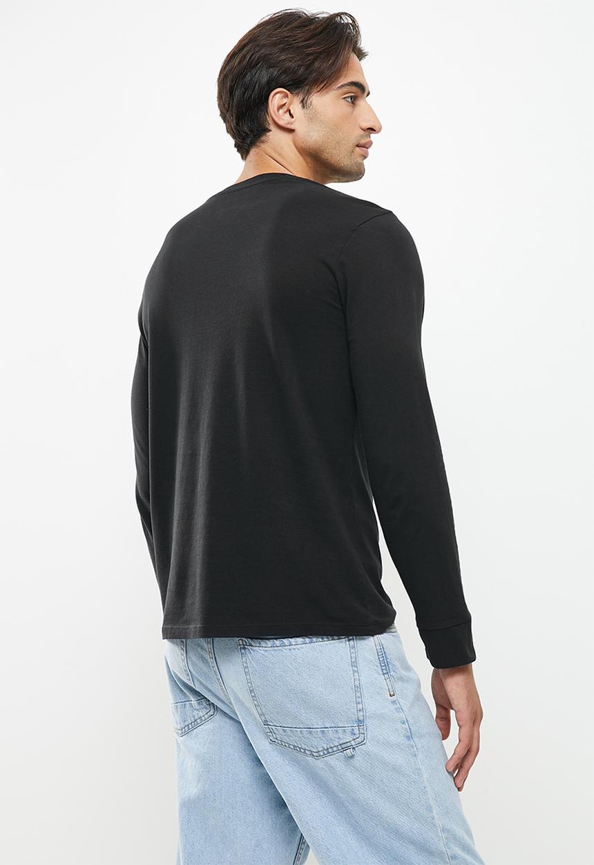 Levi’s® - Std graphic tee varsity photo long sleeve - caviar