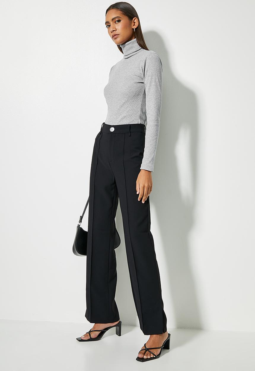 Superbalist - 2 Pack poloneck rib top - grey & white