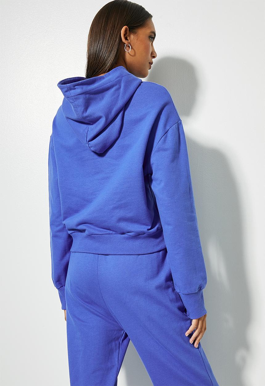 Superbalist - Crop hoodie - bright blue
