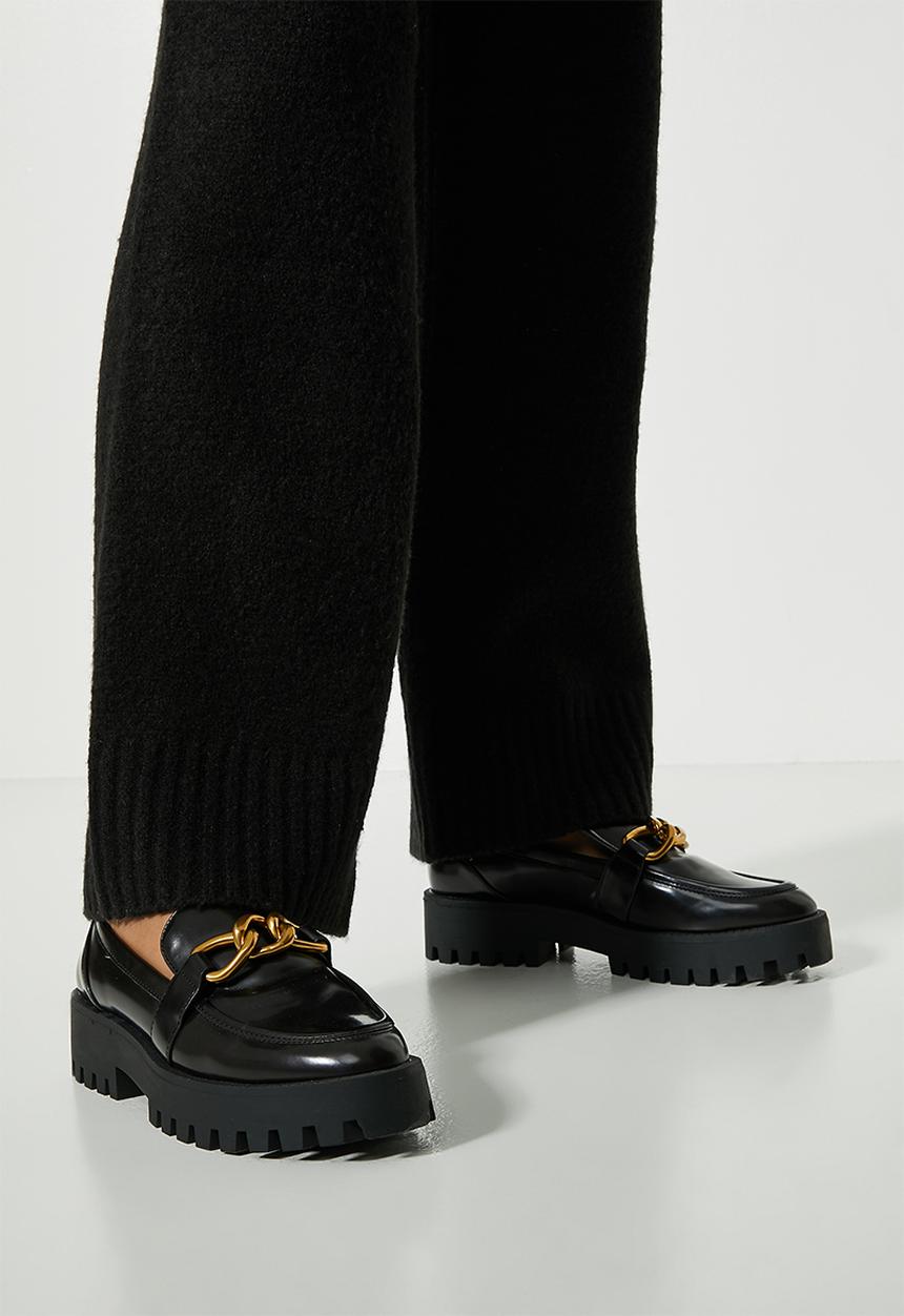 Superbalist - Wide leg pants knitwear - black