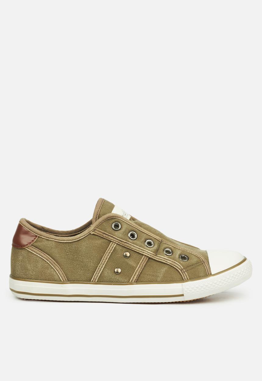 Miss Black - Jean1 slip on sneaker - olive