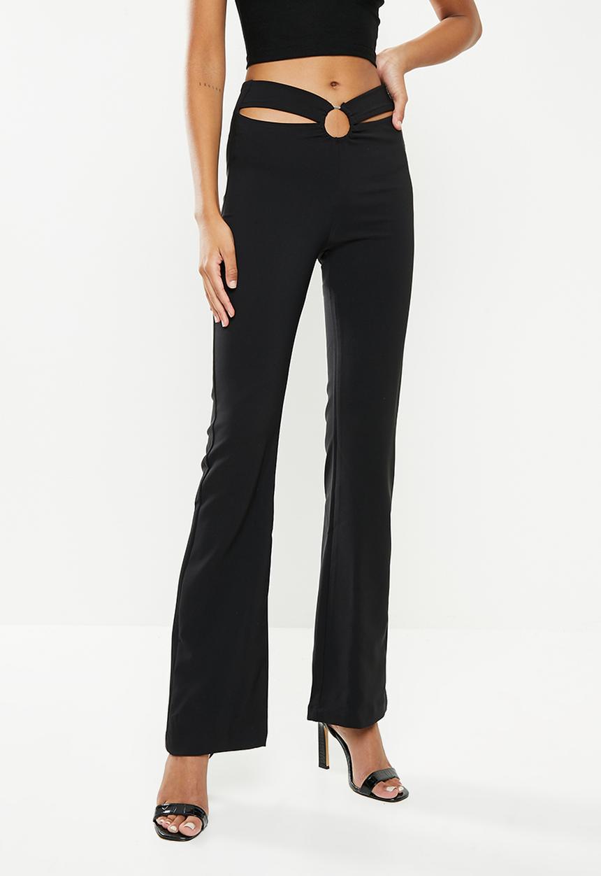 SISSY BOY - High rise flare with o ring - black