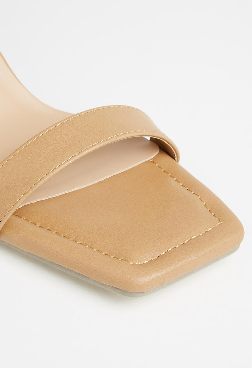 edit - Freya open block heel - tan
