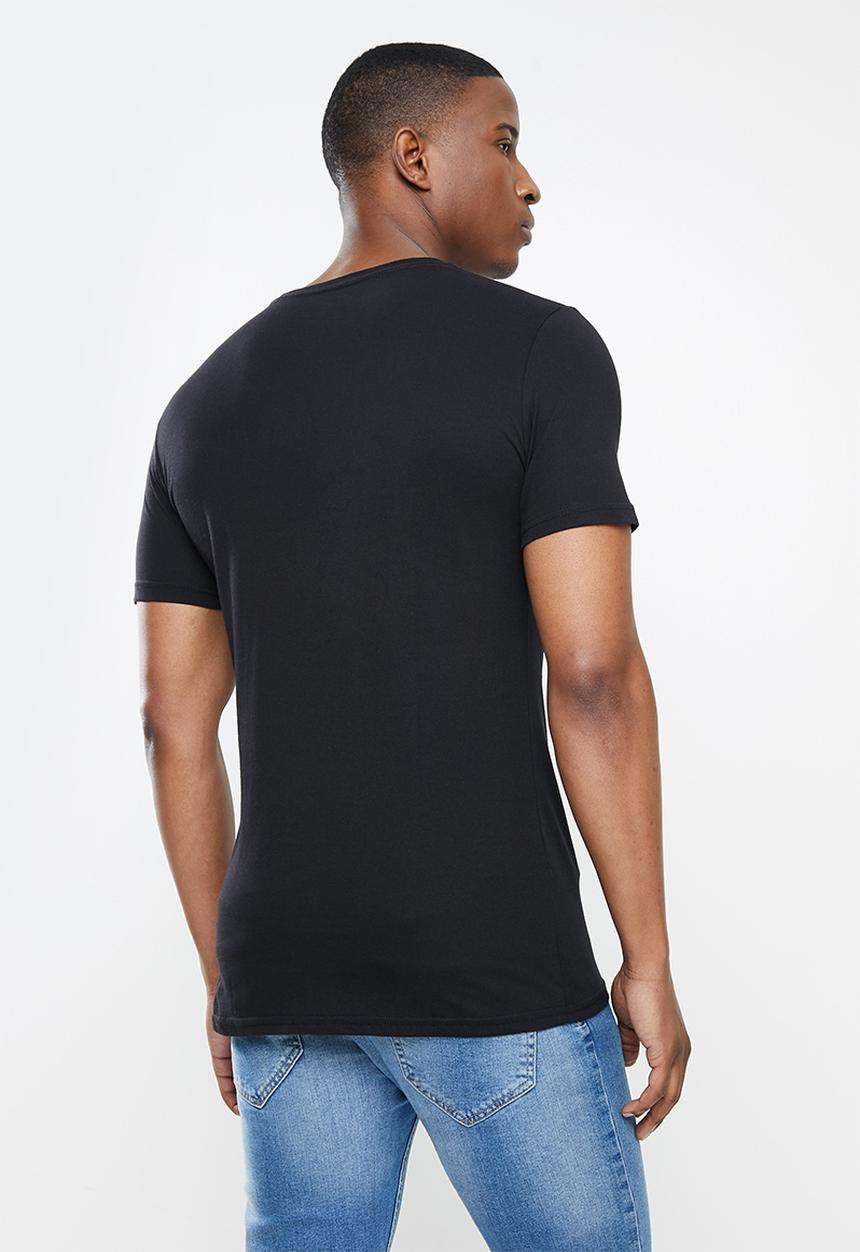 Original Penguin - Logo stamp tee - black