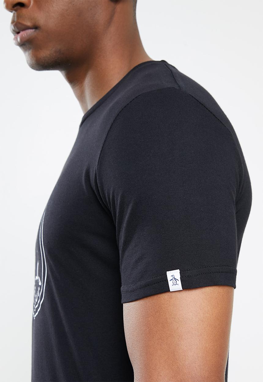 Original Penguin - Logo stamp tee - black