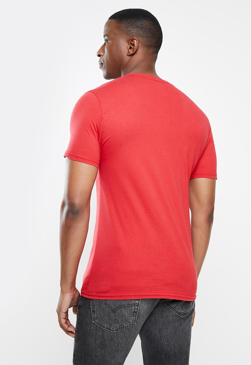 Original Penguin - Logo stamp tee - red 