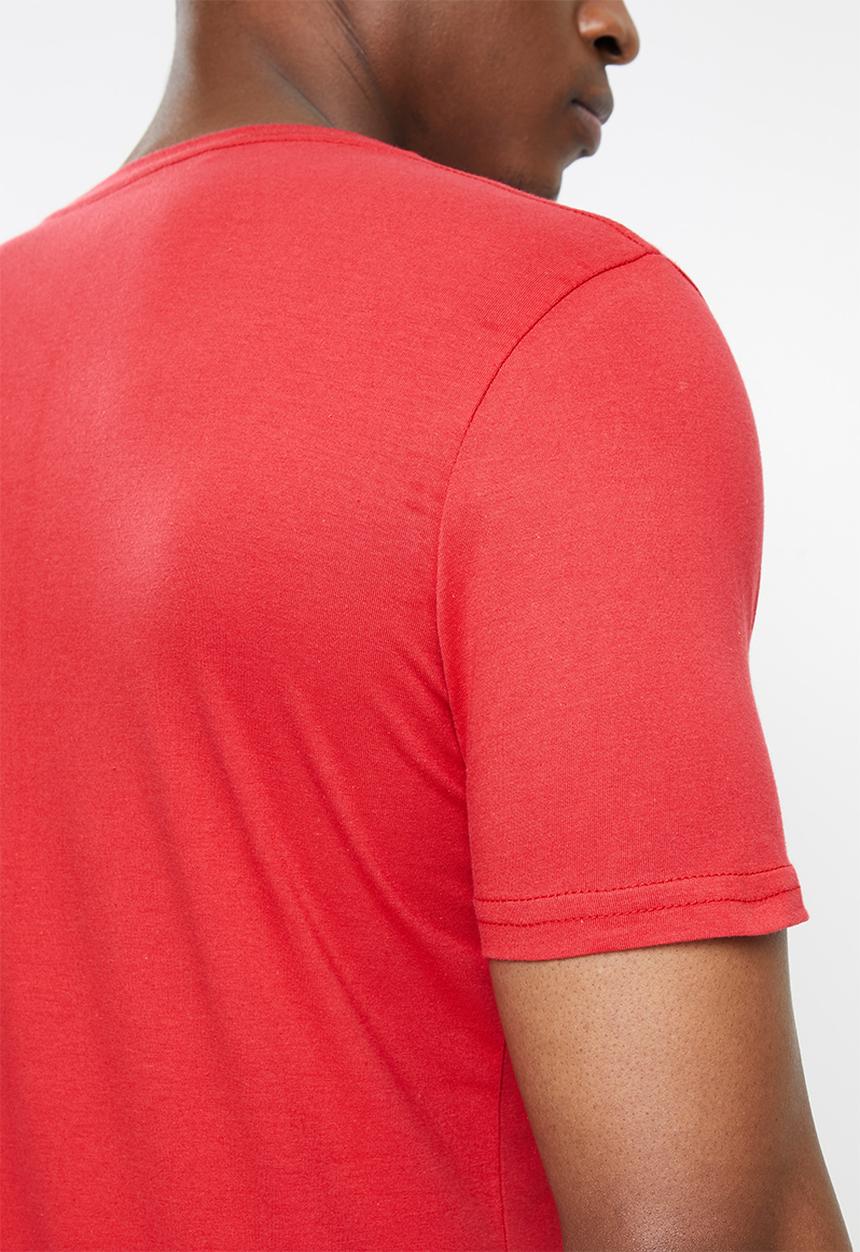 Original Penguin - Logo stamp tee - red 