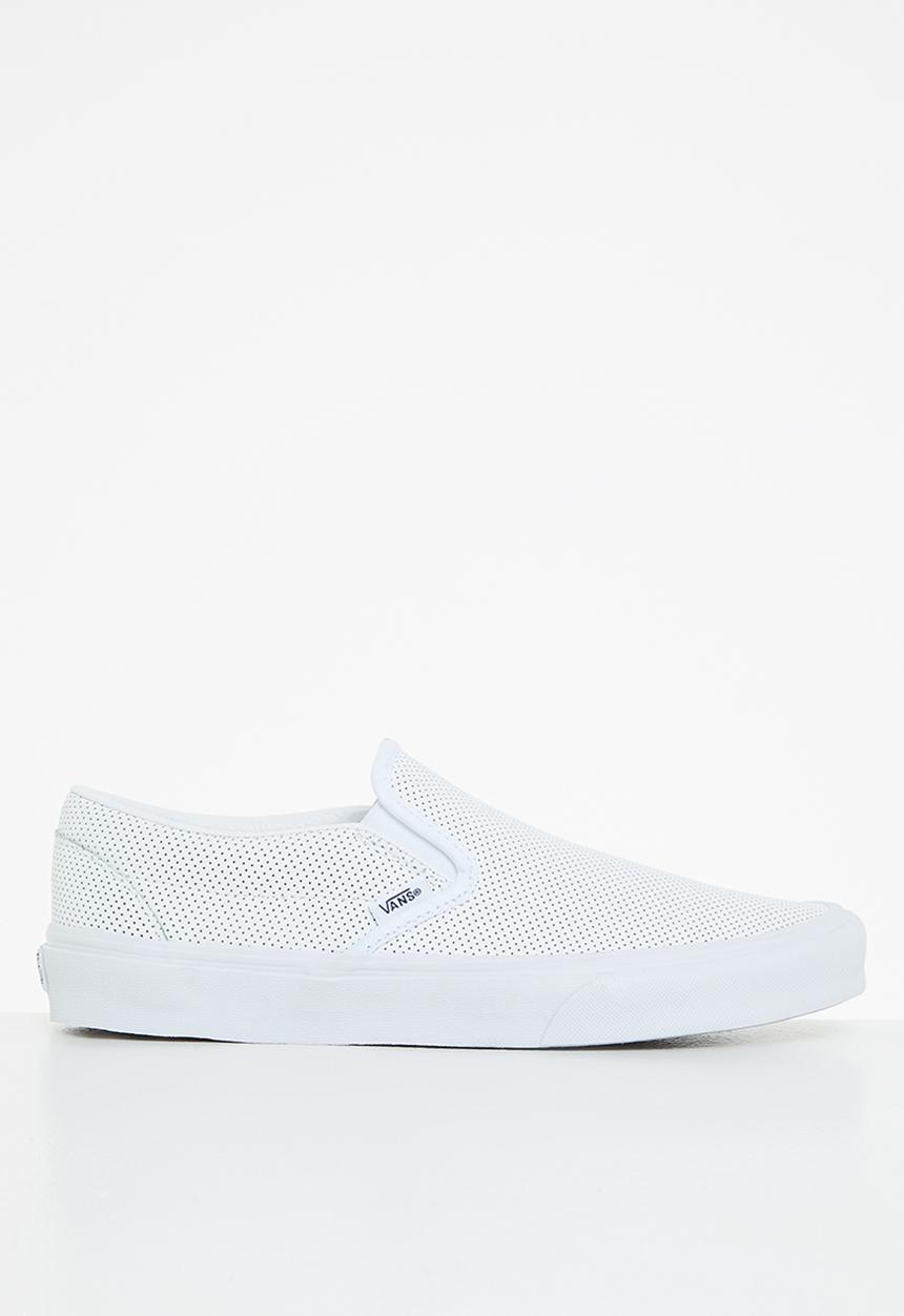 Vans - Classic slip-on - (perf leather) white