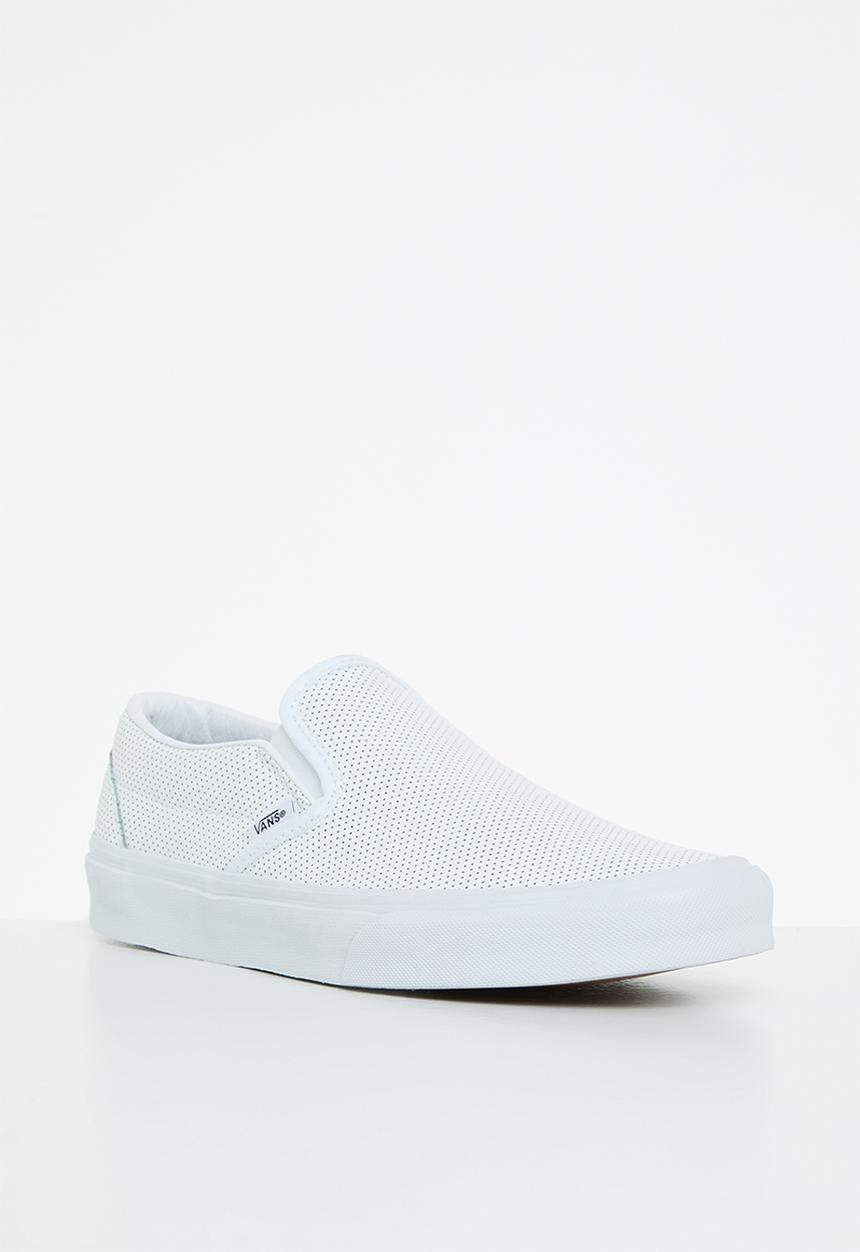 Vans - Classic slip-on - (perf leather) white