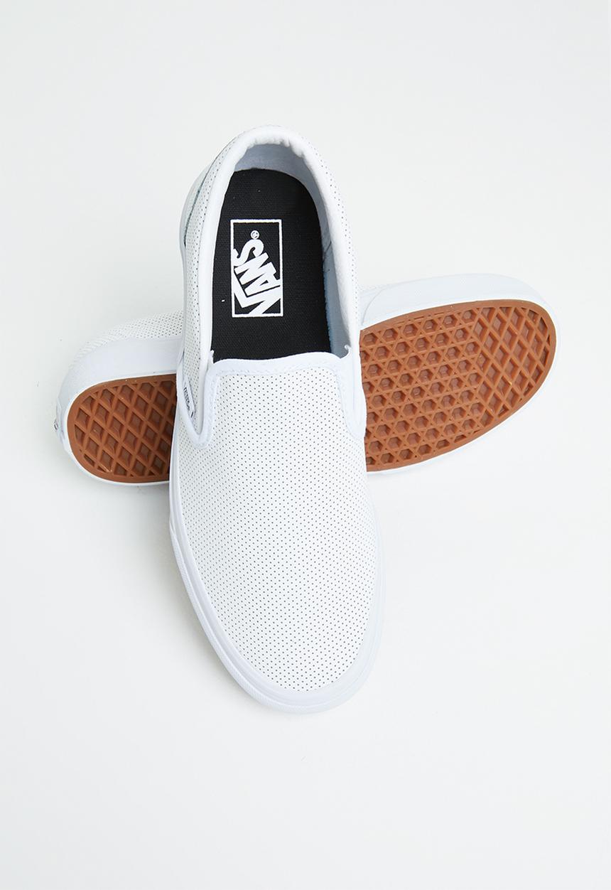 Vans - Classic slip-on - (perf leather) white