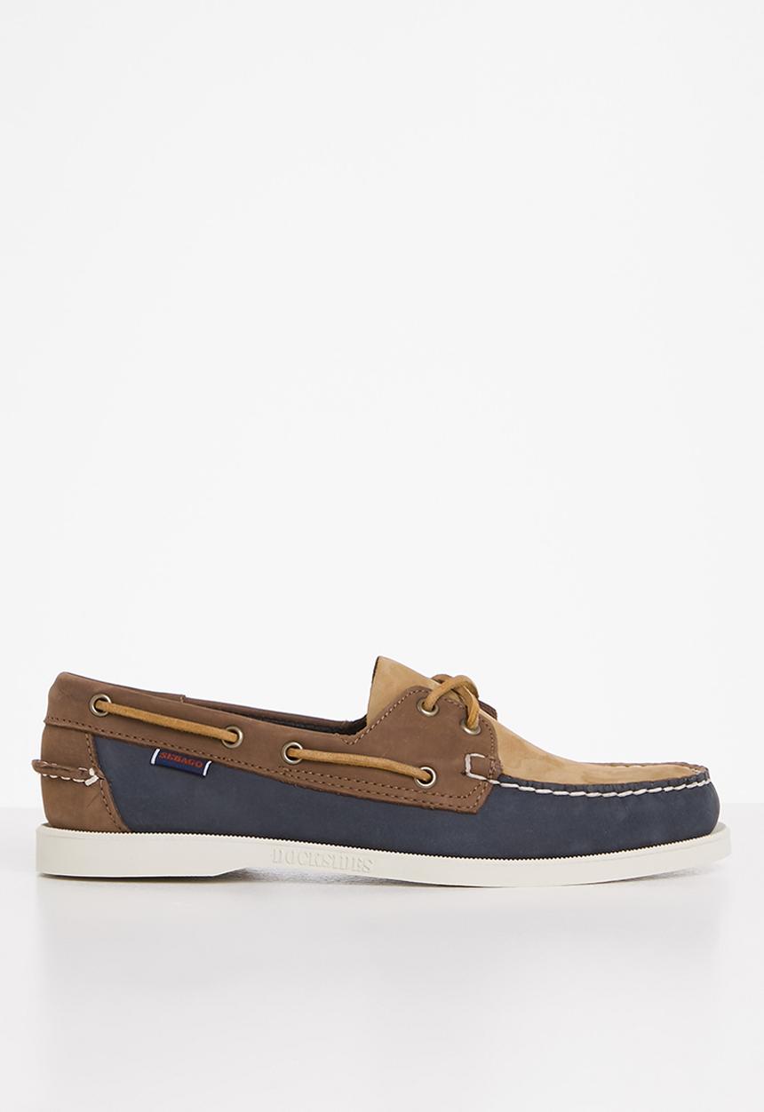 Sebago - Portland archive - navy & tan