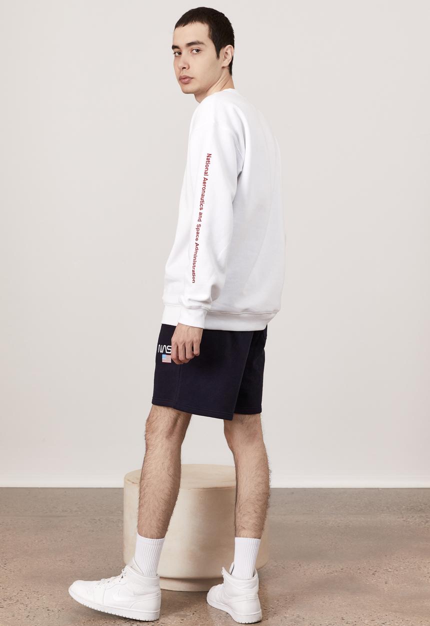 Factorie - Oversized nasa crew - white 