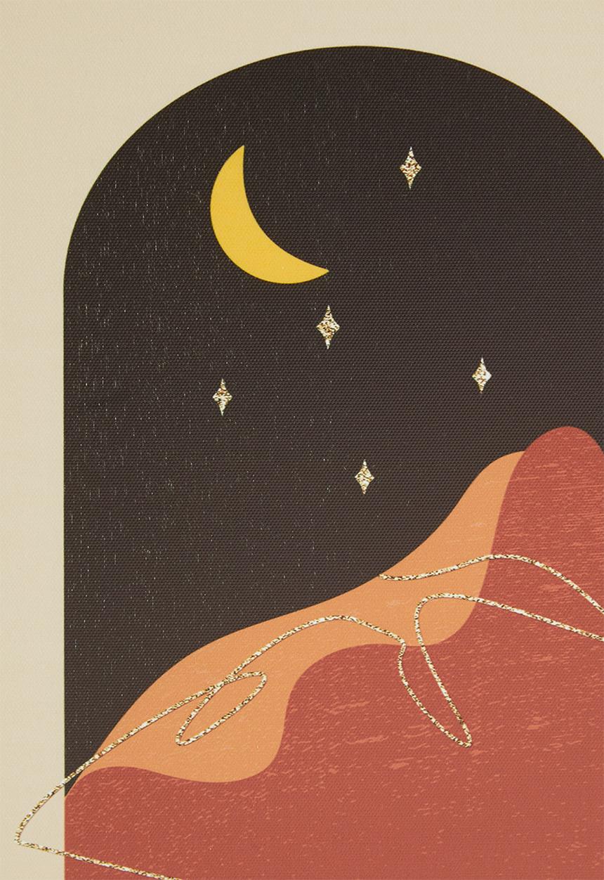 Sixth Floor - Sun moon boho art