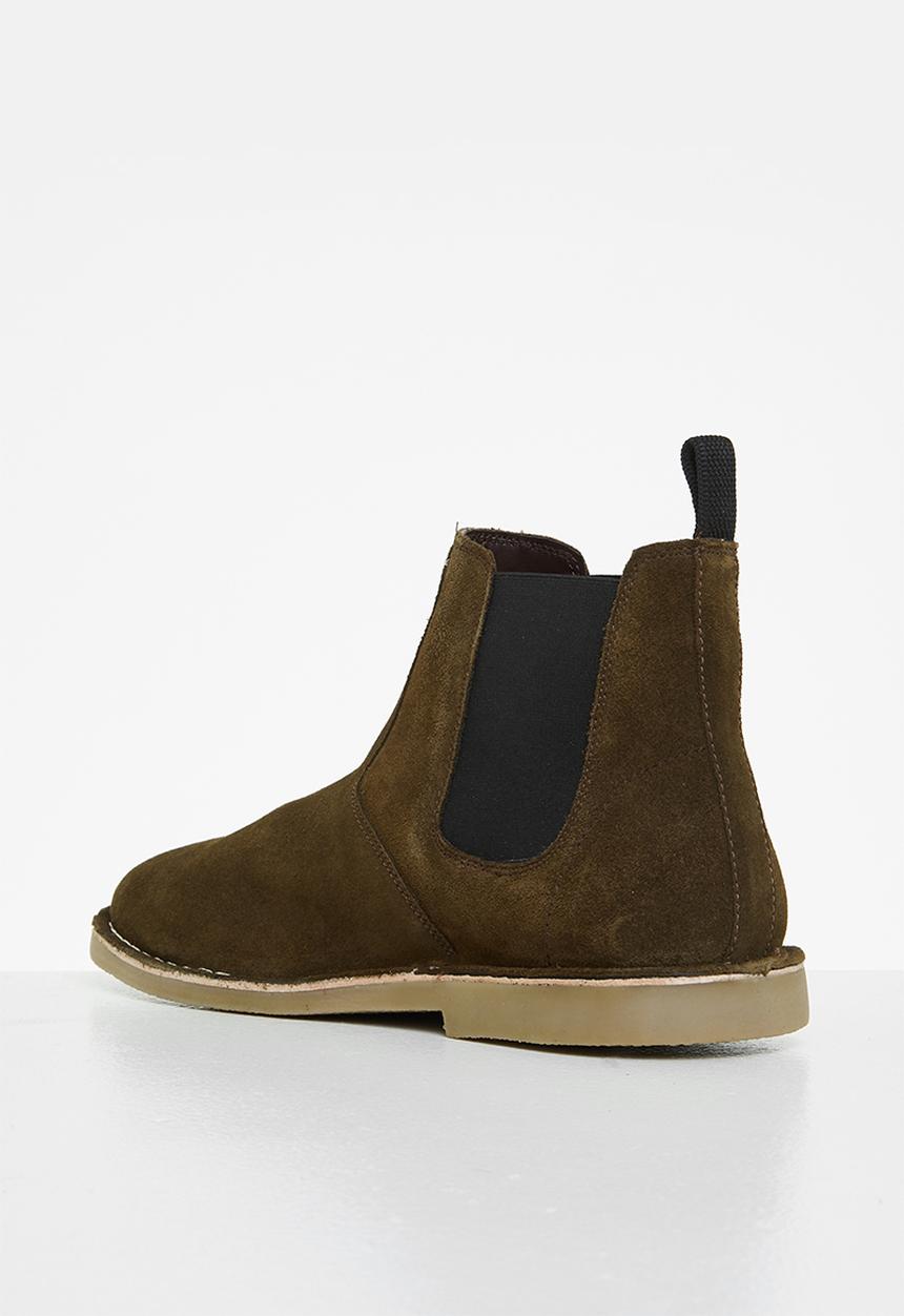 Lark & Crosse - Judd leather chelsea boot - khaki