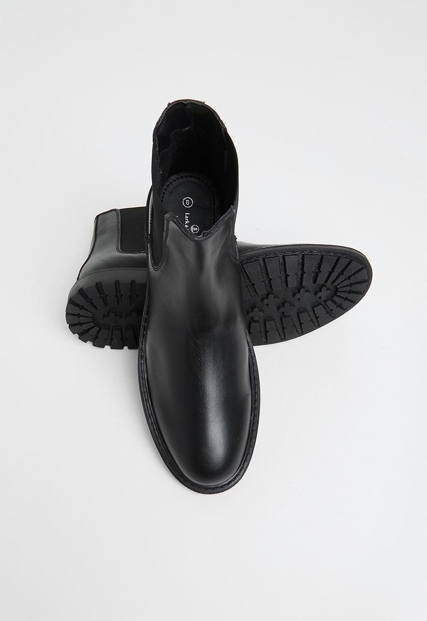 Lark & Crosse - Ross leather chelsea boot - black