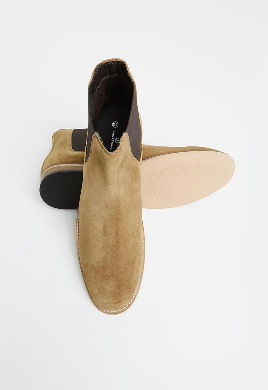 Lark & Crosse - Ross leather chelsea boot- natural