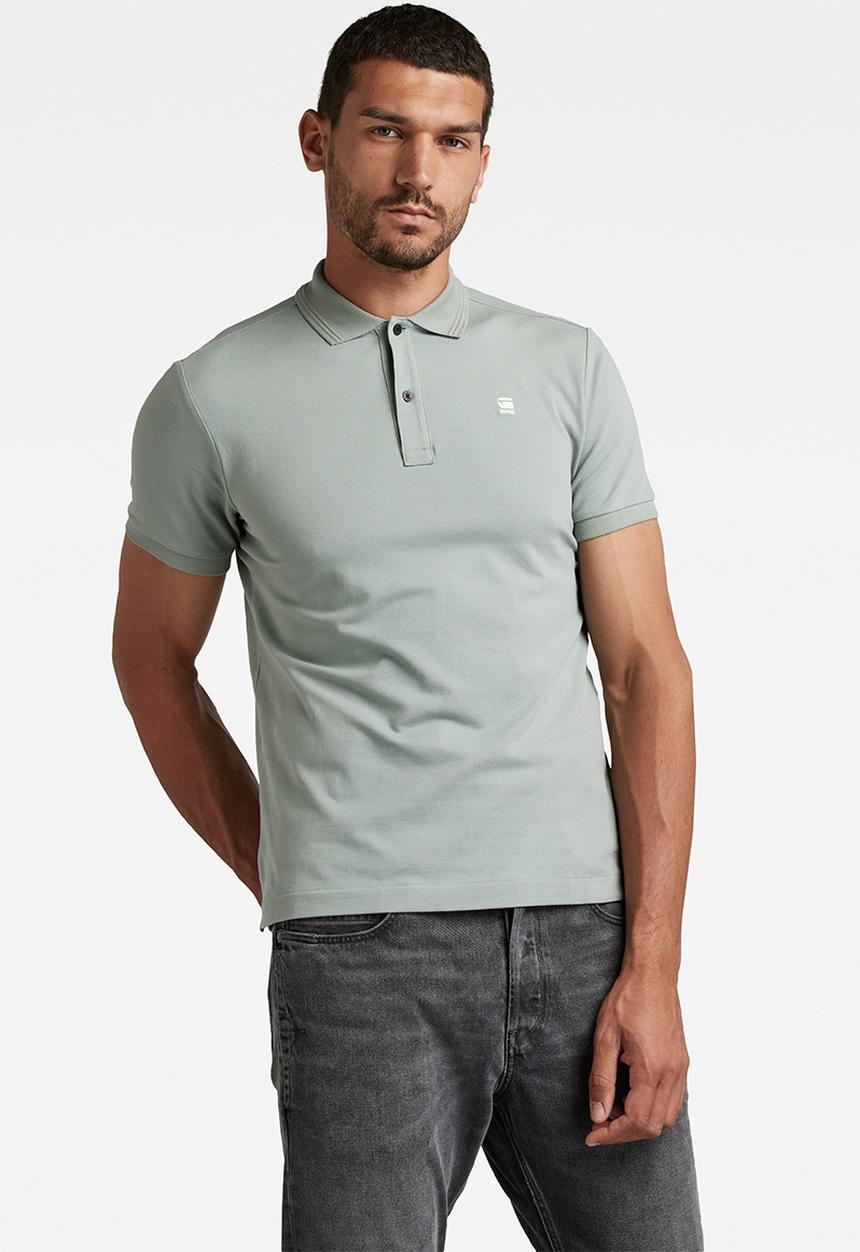 G-STAR - Dunda slim polo short sleeve - iceberg green