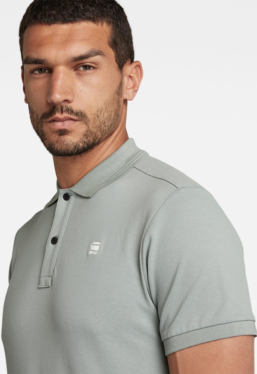 G-STAR - Dunda slim polo short sleeve - iceberg green