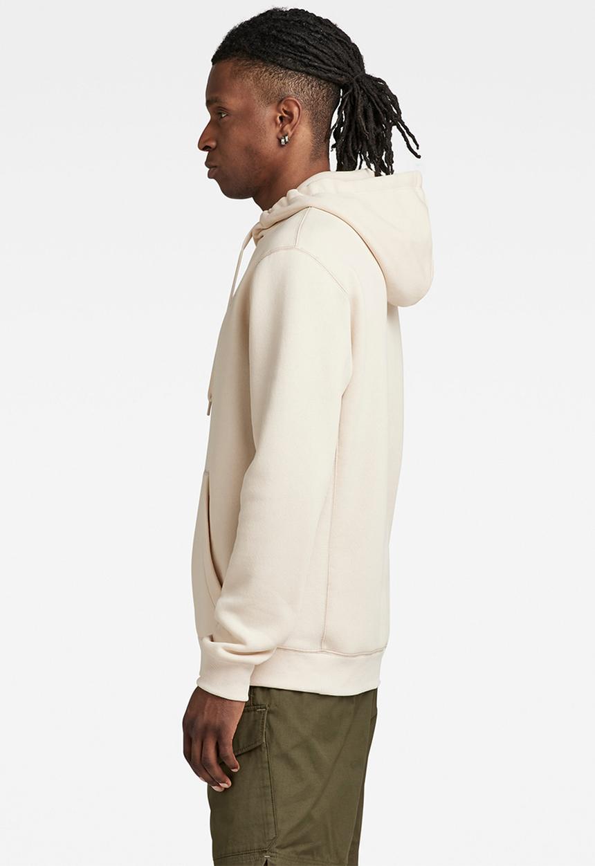 G-STAR - Premium core hooded sw long sleeve - dk talc