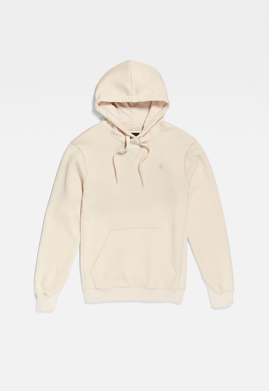 G-STAR - Premium core hooded sw long sleeve - dk talc