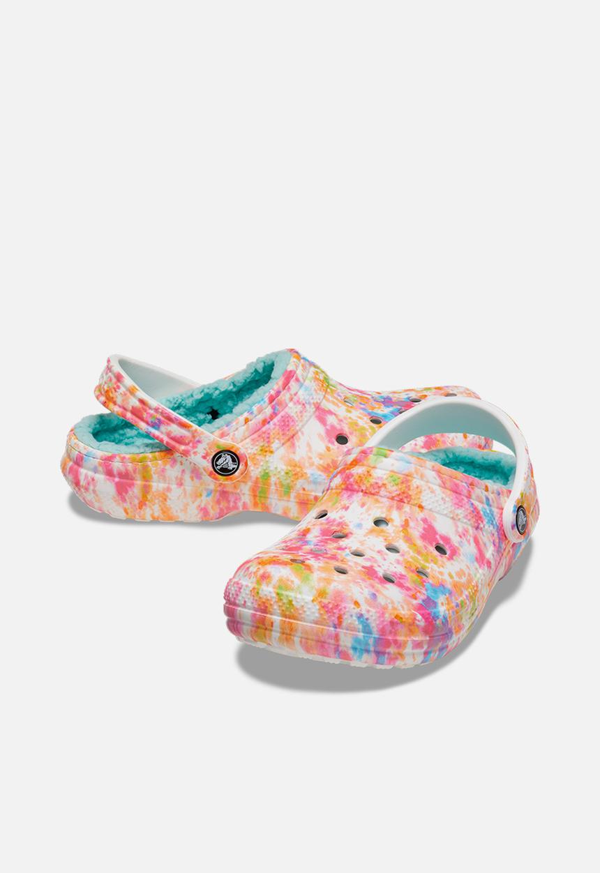 Crocs - Classic lined tie dye clog - orange zing 