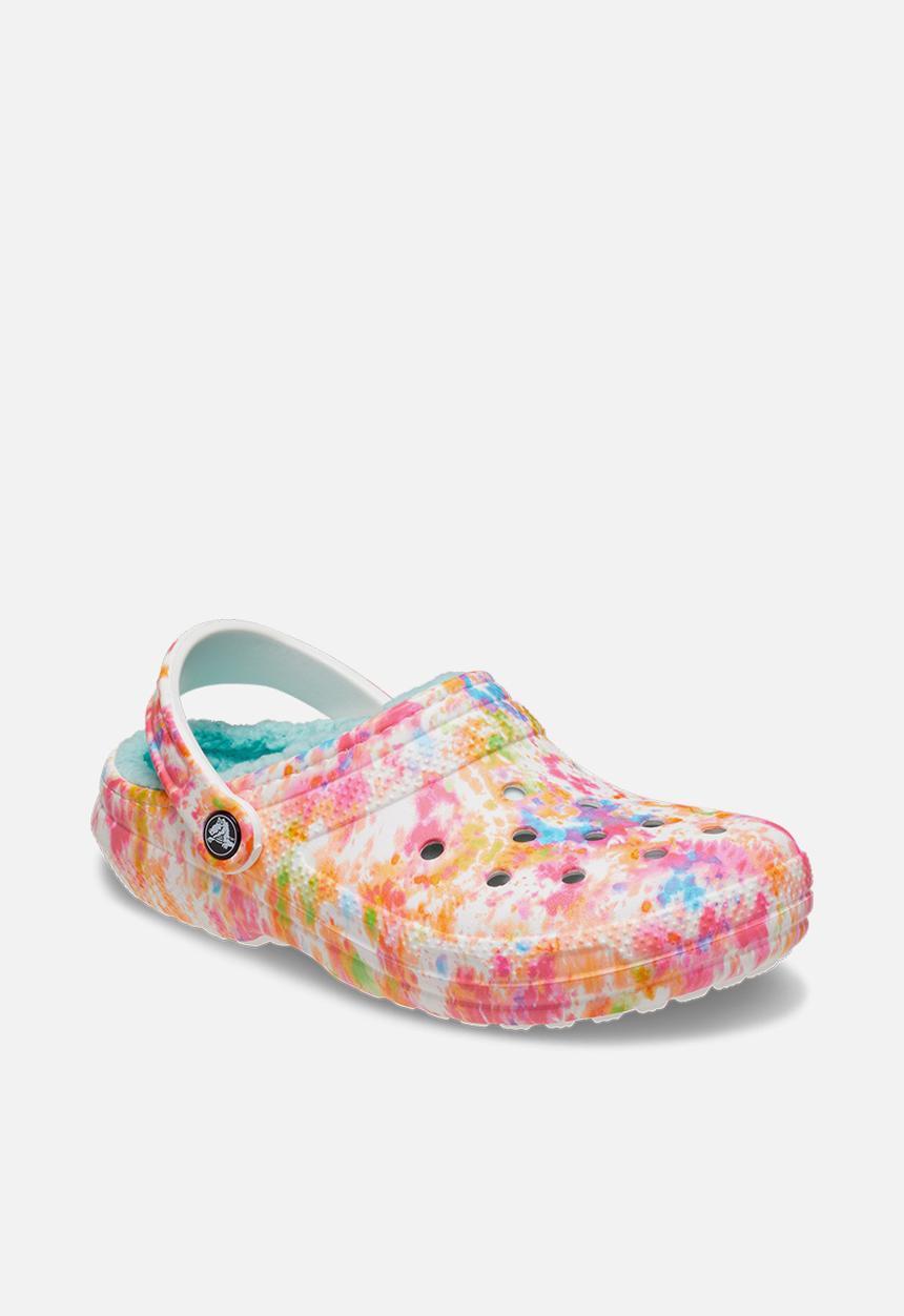 Crocs - Classic lined tie dye clog - orange zing 