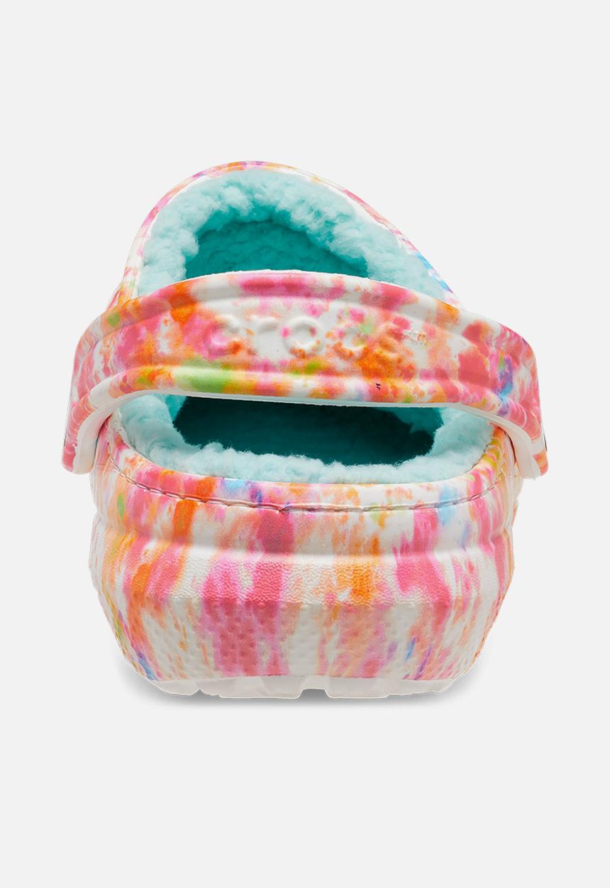 Crocs - Classic lined tie dye clog - orange zing 
