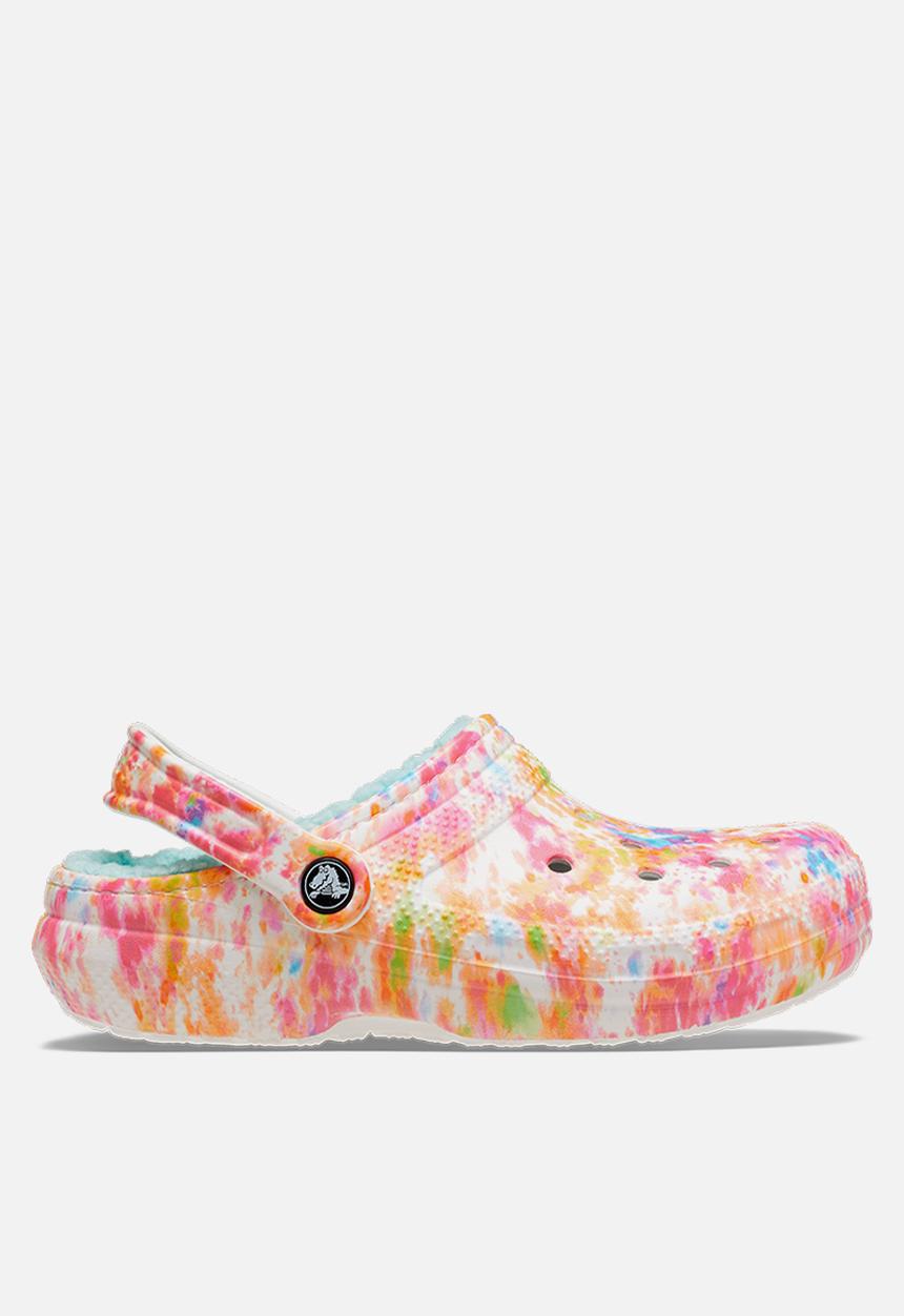 Crocs - Classic lined tie dye clog - orange zing 